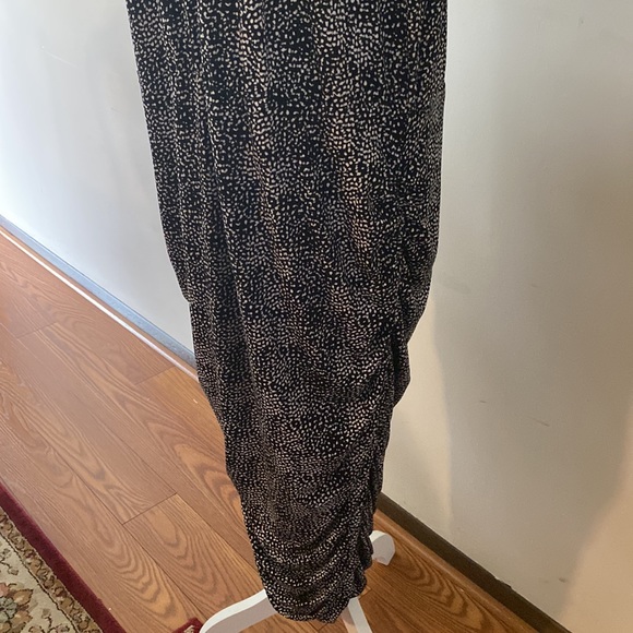 Vince Camuto women’s plus black white dot side ruched dress, stretch, size 2X - Picture 7 of 17